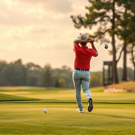 golfing