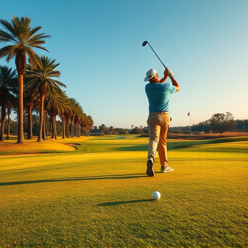 golfing