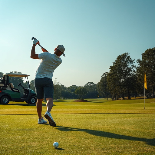 golfing