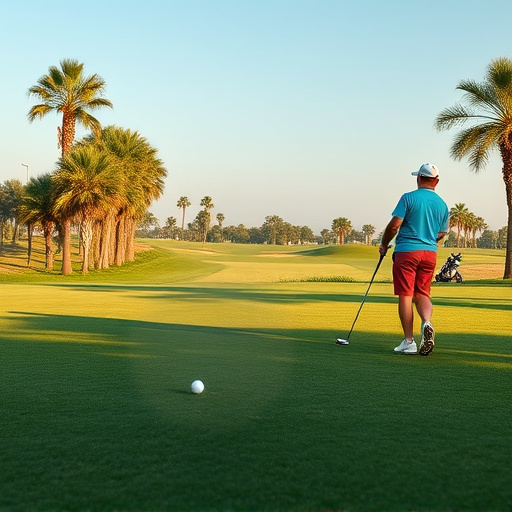 golfing