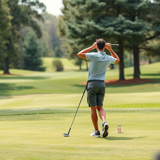 golfing
