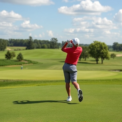 golfing