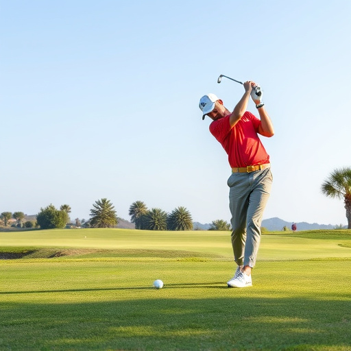 golfing