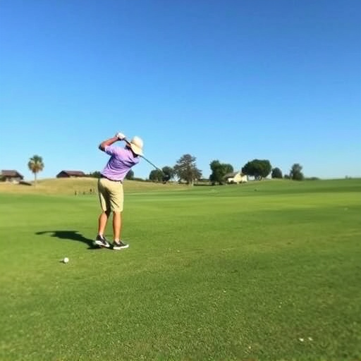 golfing