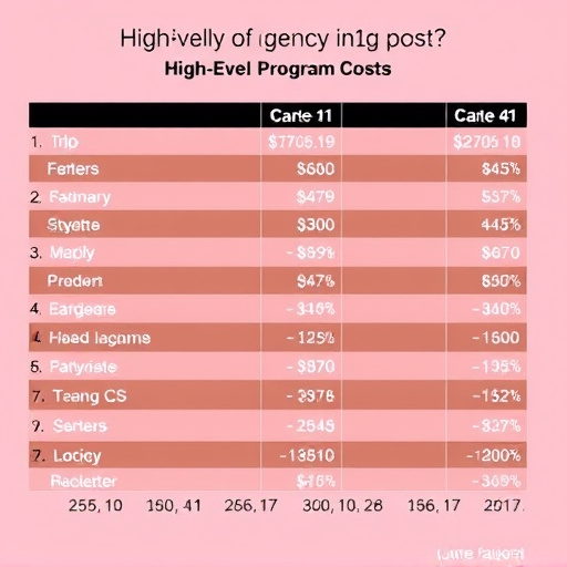 highlevel agency program cost