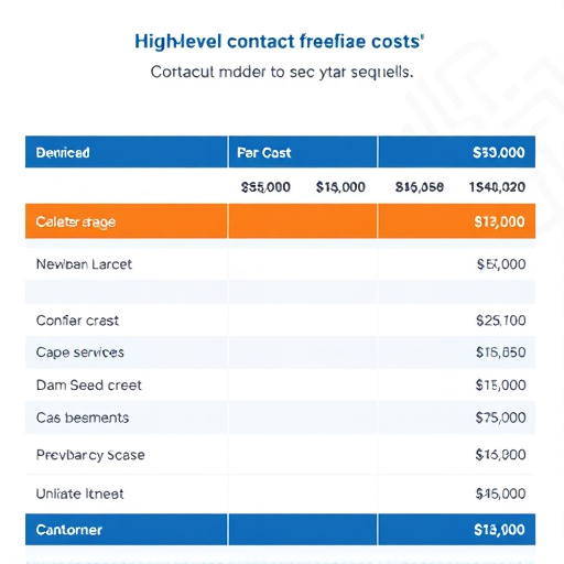 highlevel contact database cost