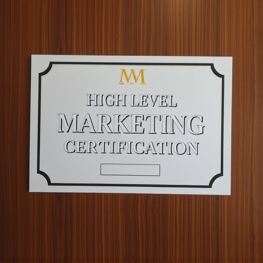 highlevel marketing certification