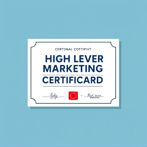 highlevel marketing certification