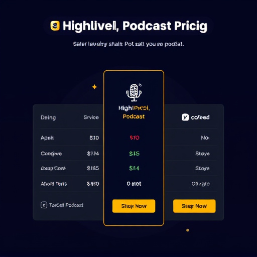 highlevel podcast service pricing