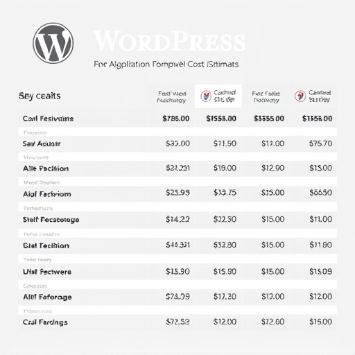 highlevel wordpress cost estimates