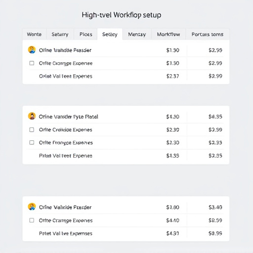 highlevel workflow setup expenses