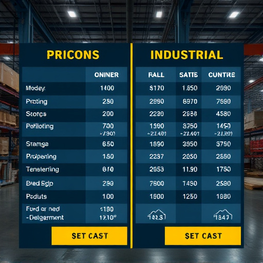 industrial pricing comparison