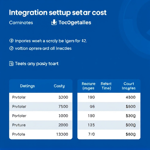 integration setup cost