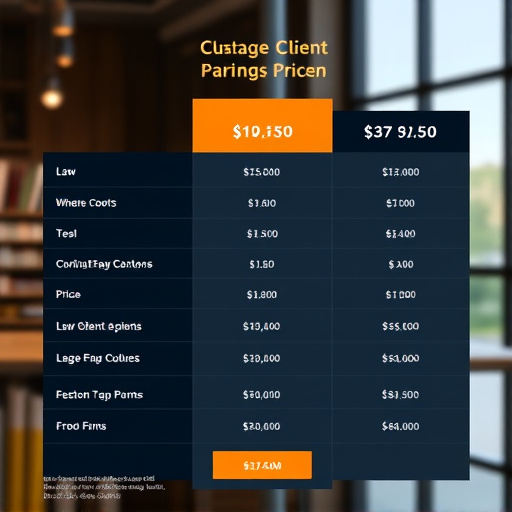 law firm client management pricing