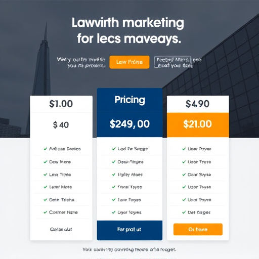 law firm marketing pricing