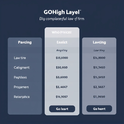 law firm pricing gohighlevel