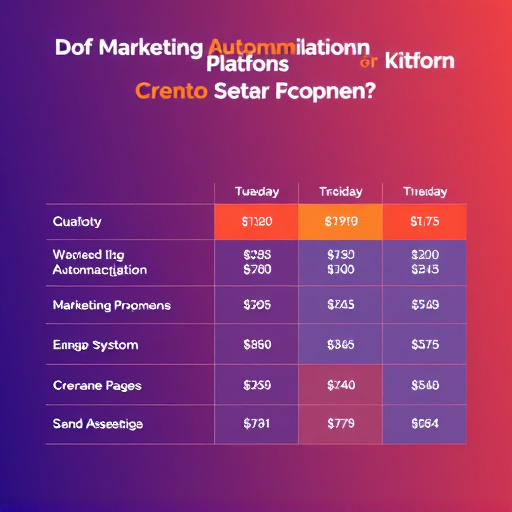 marketing automation platform cost