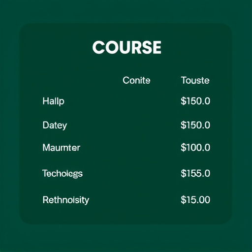 online course cost