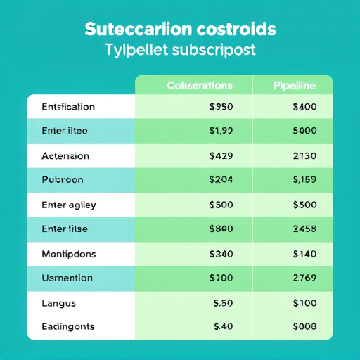 pipeline subscription cost
