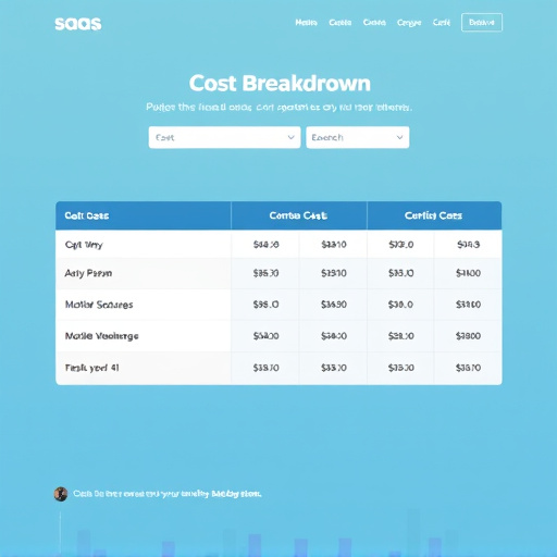 saas website cost breakdown