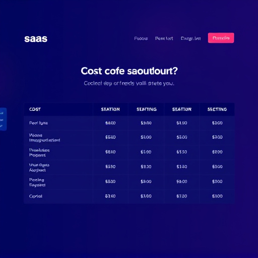 saas website cost breakdown