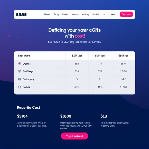 saas website cost breakdown