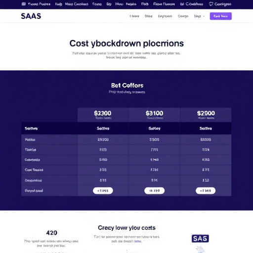saas website cost breakdown