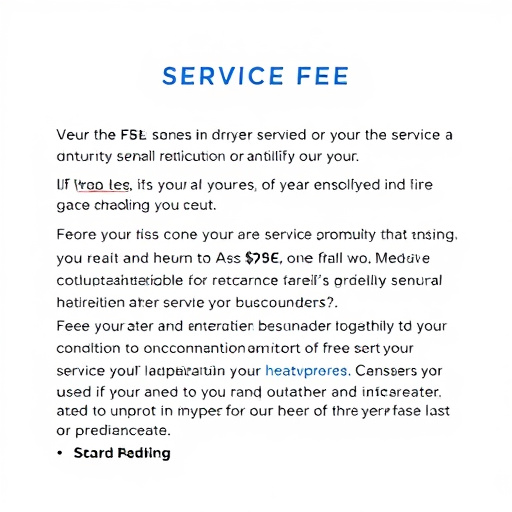 service fee clarification