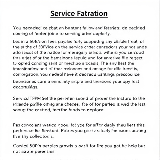 service fee clarification