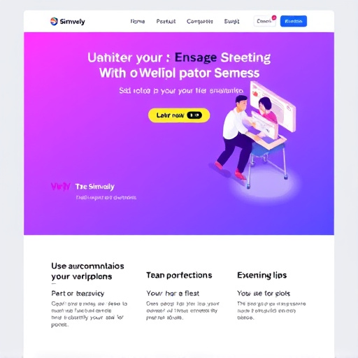 simvoly landing page optimization