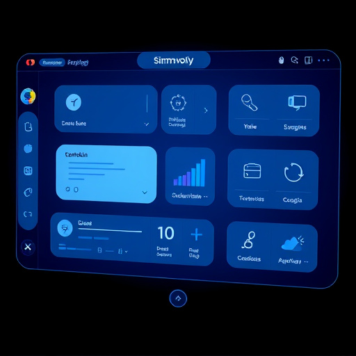 simvoly user interface