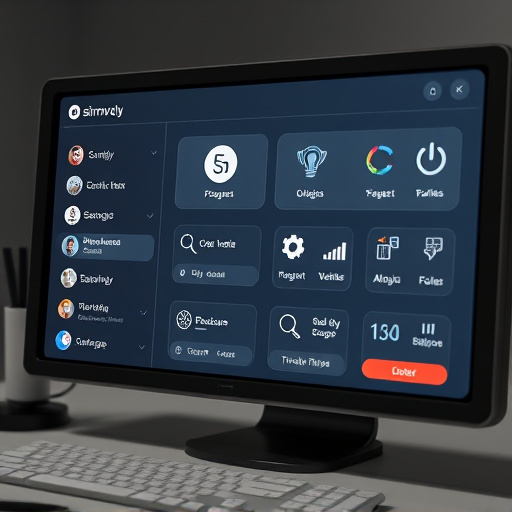 simvoly user interface