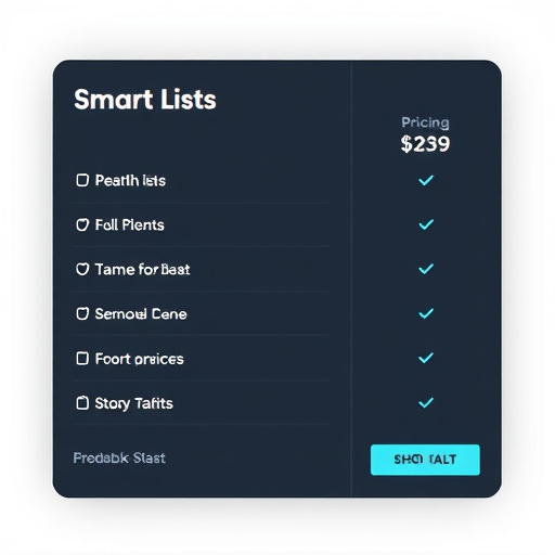 smart lists pricing model