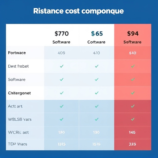 software cost comparison