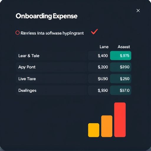 software onboarding expense