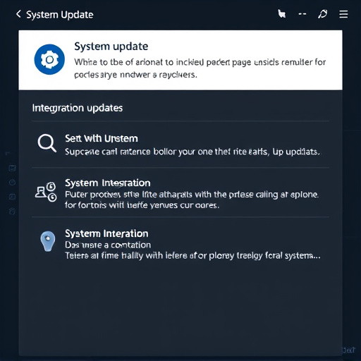 system update integration