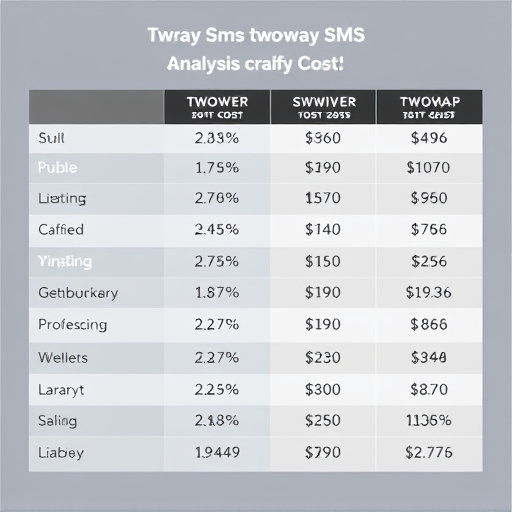 twoway sms cost analysis