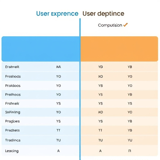 user experience comparison