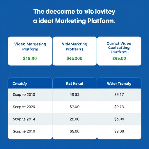 video marketing platform cost
