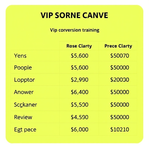 vip conversion training cost