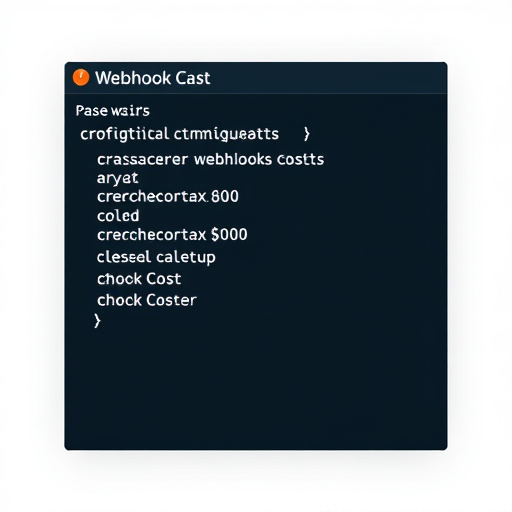 webhook configuration cost