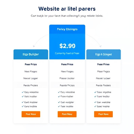 website builder pricing plan
