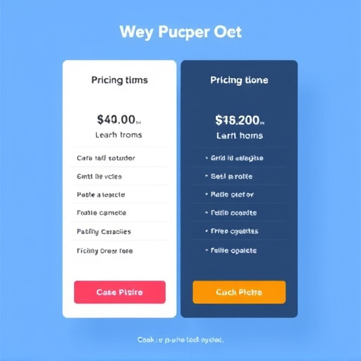 website builder pricing plan
