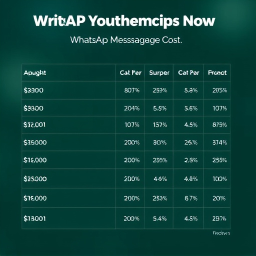 whatsapp messaging api cost