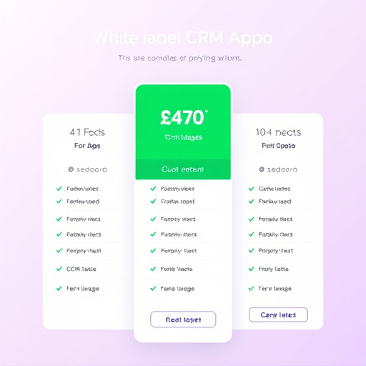 white label crm app pricing