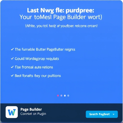 wordpress plugin page builder
