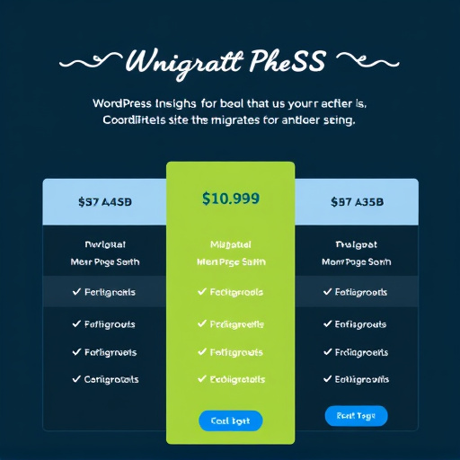 wordpress site migration pricing
