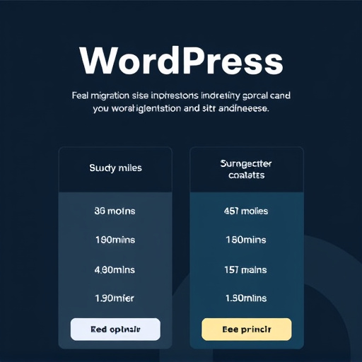 wordpress site migration pricing