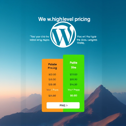 wordpress to gohighlevel pricing