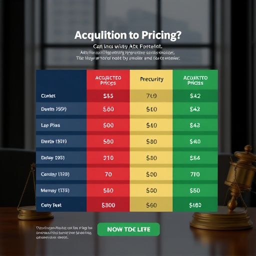 attorney client acquisition pricing